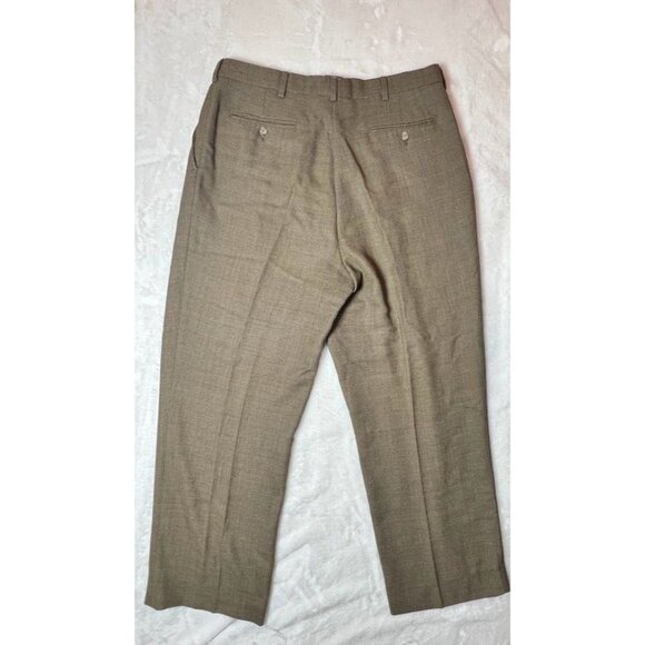 Eddie Bauer Mens Pants Dress Tall Brown AKA 100% Wool/Line Lining Size 36x32 - Picture 11 of 14